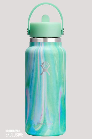 32oz (946ml) Wide Mouth Jelly Drink Bottle With Flex Straw Cap - Limited Edition