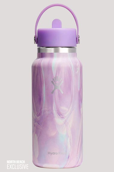 32oz (946ml) Wide Mouth Jelly Drink Bottle With Flex Straw Cap - Limited Edition
