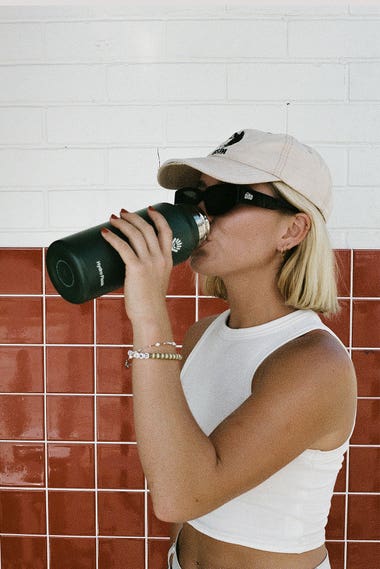 32oz (946ml) Wide Mouth Drink Bottle With Flex Straw Cap