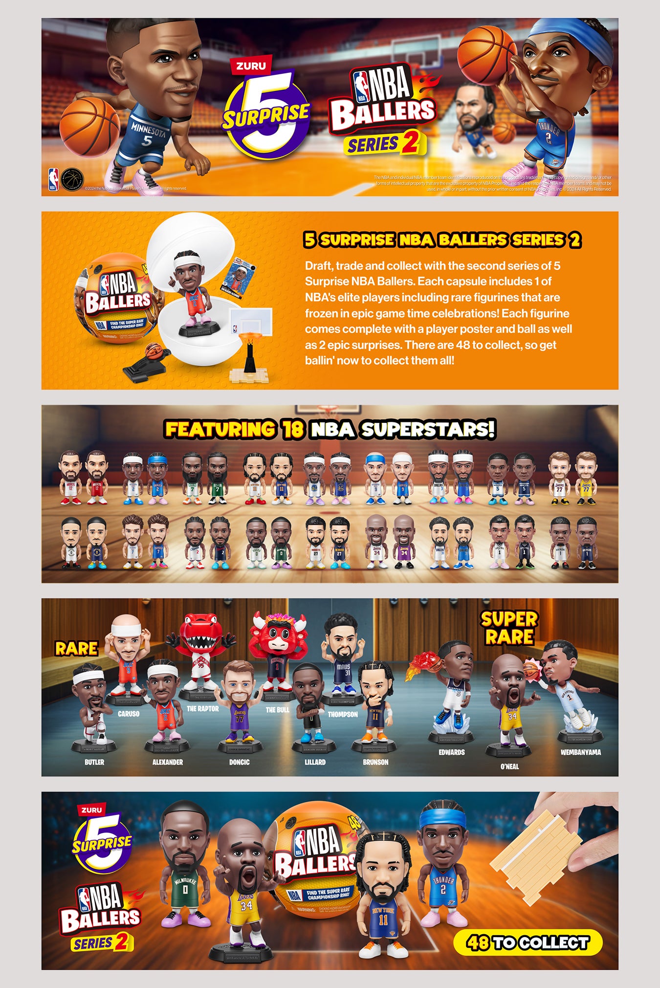 5 Surprise NBA Ballers S2 Assorted | North Beach