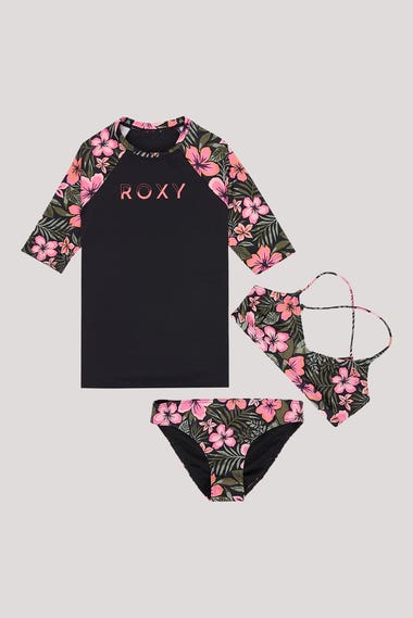 Youth Active Floral Swim Set