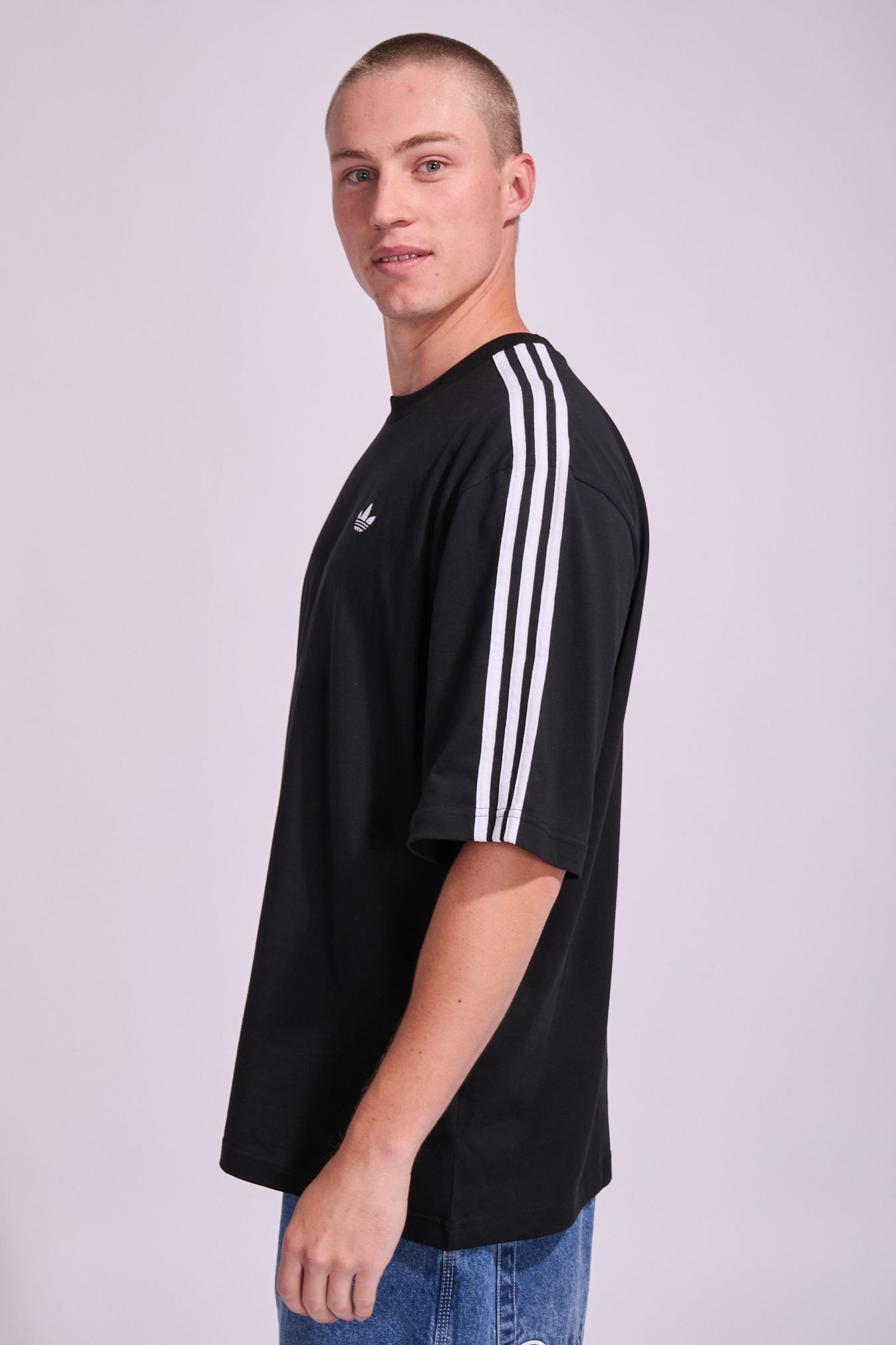 トップス PANELLED MULTI LAYERD T-SHIRT 3 Stripe Oversized T Shirt | North Beach