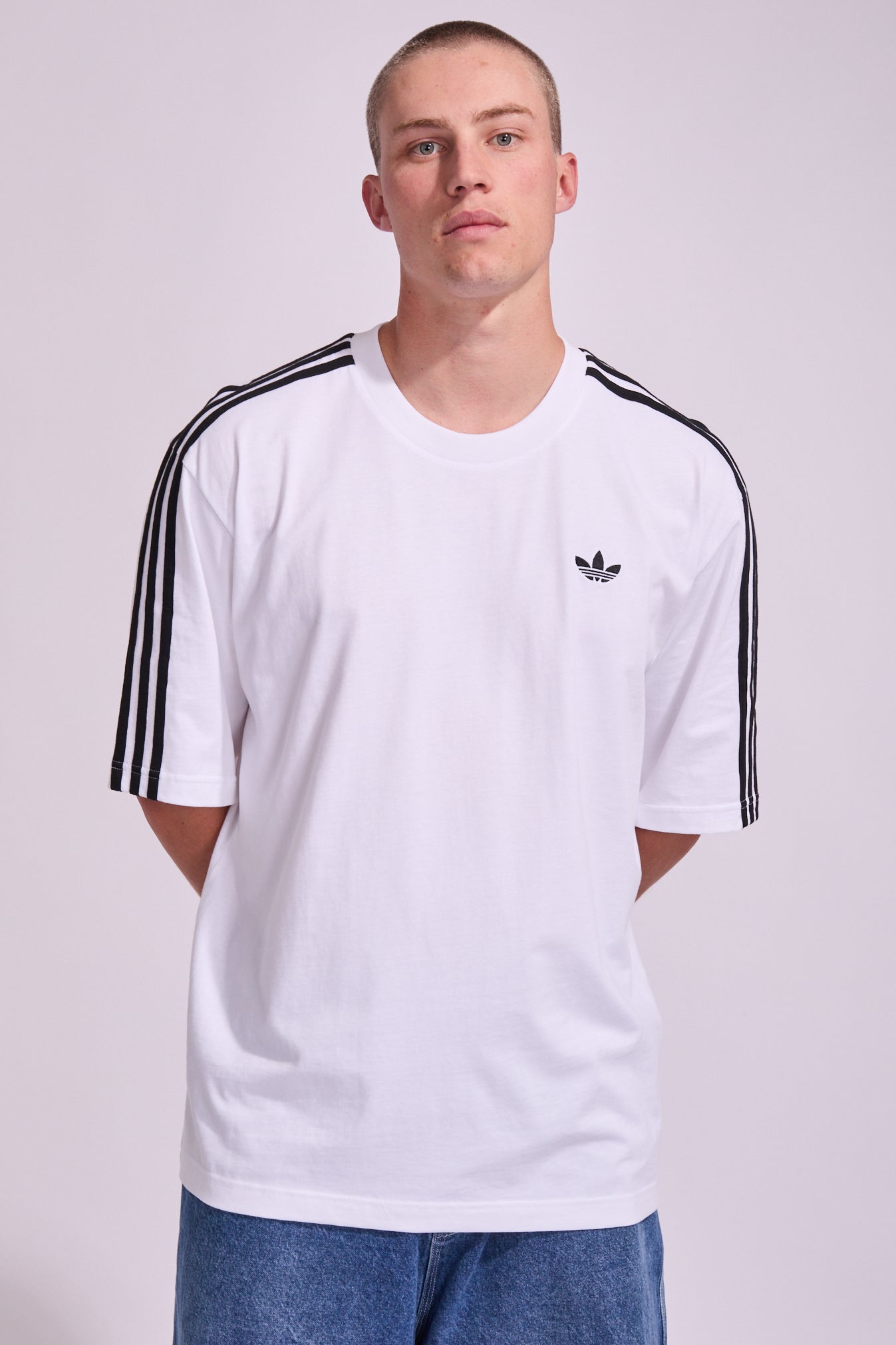 3 Stripe Oversized T Shirt | North Beach