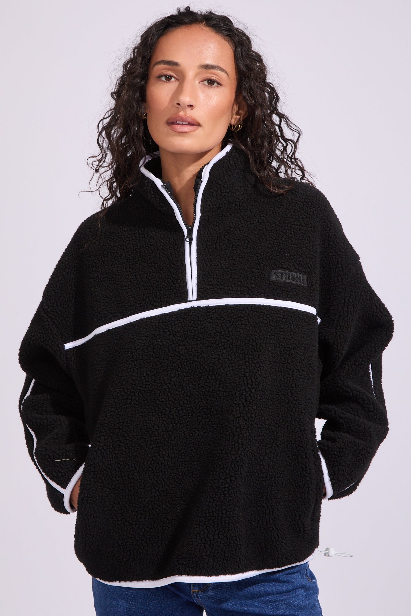 All Star Sherpa Fleece 1/4 Zip Sweatshirt | North Beach
