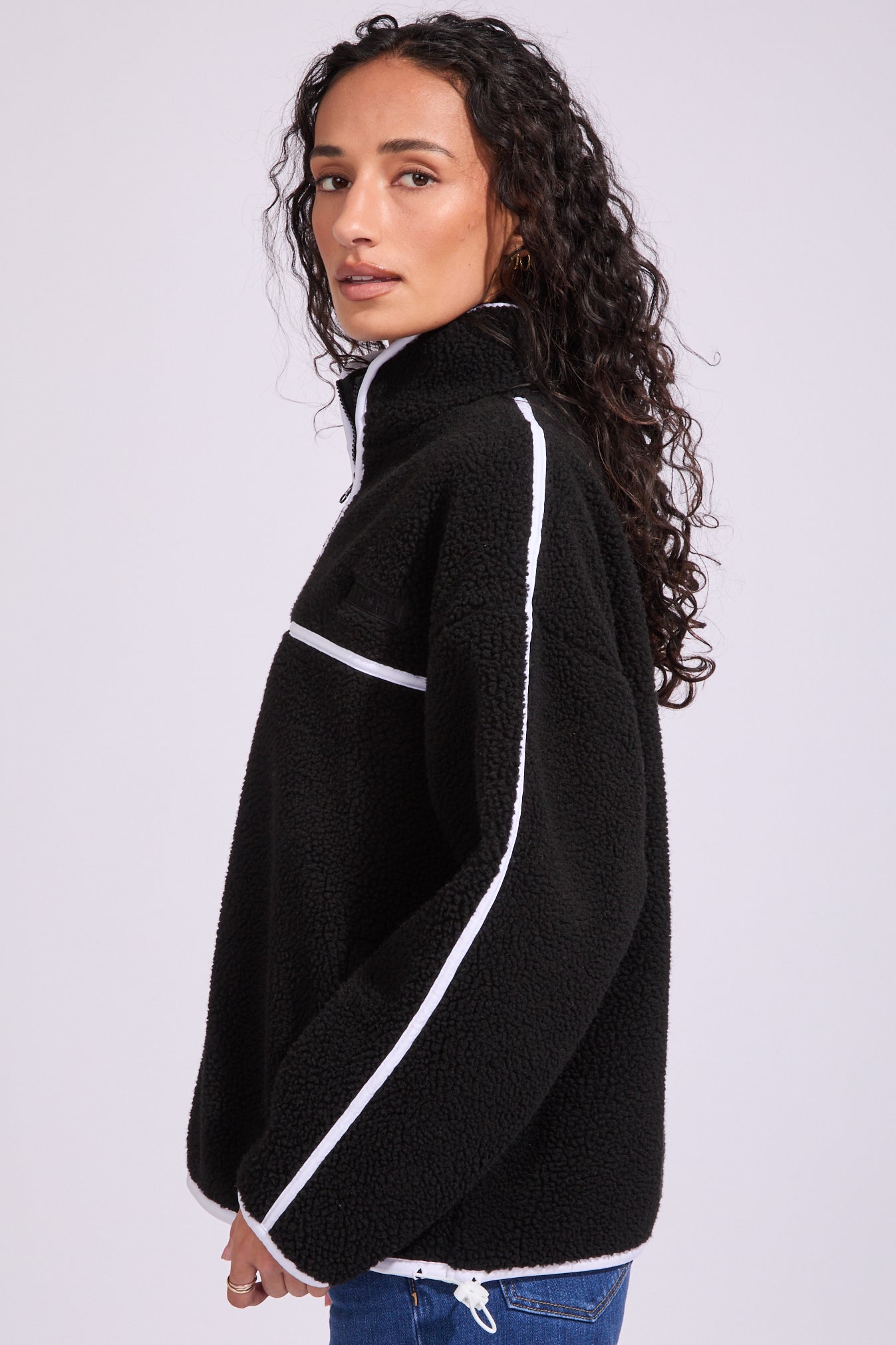 All Star Sherpa Fleece 1/4 Zip Sweatshirt | North Beach
