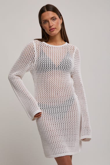 Amalfi Long Sleeve Knit Mini Dress