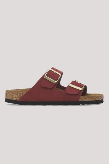 Arizona Soft Footbed Nubuck Slides - Regular Width