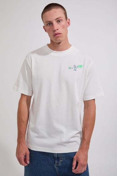 Athletics Relaxed Tennis Cartoon T Shirt