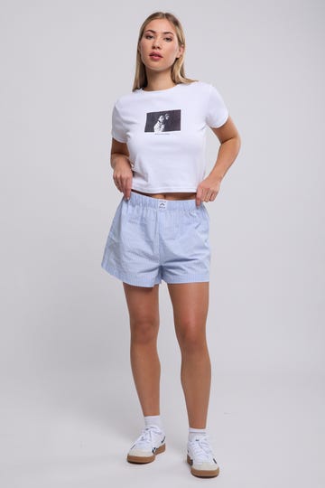 Ava Stripe Lounge Shorts