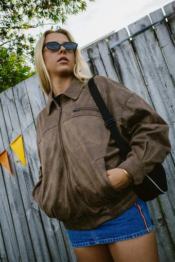 Back Street Faux Leather Jacket