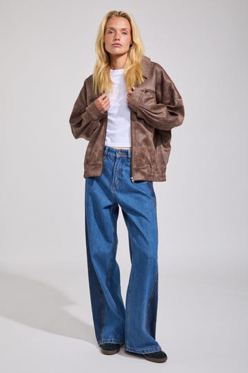 Back Street Faux Leather Jacket