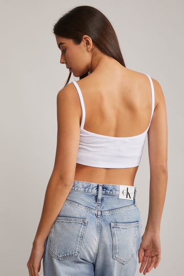 Ribbed Jersey Bralette Top