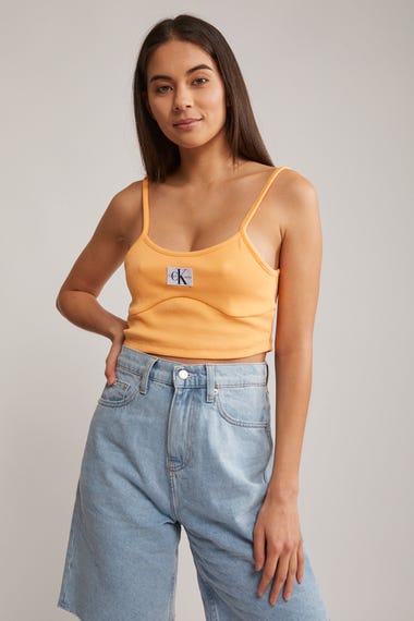 Ribbed Jersey Bralette Top
