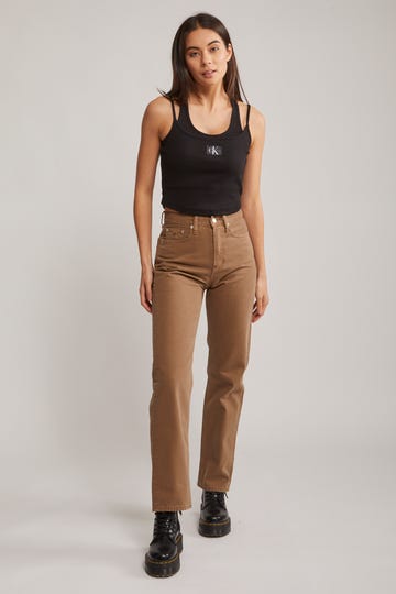 Double Layer Ribbed Tank Top