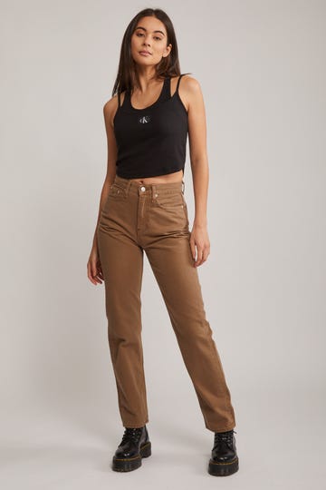 Double Layer Ribbed Tank Top