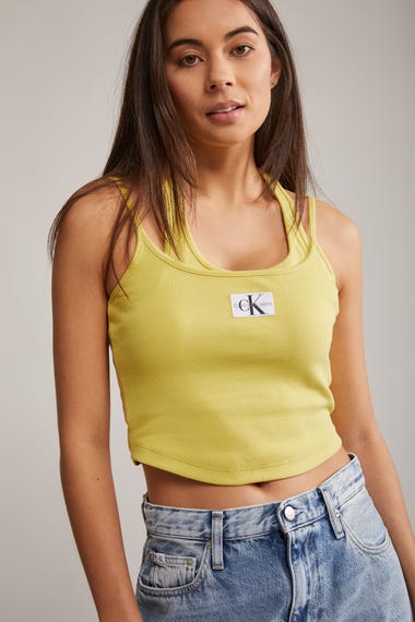 Double Layer Ribbed Tank Top