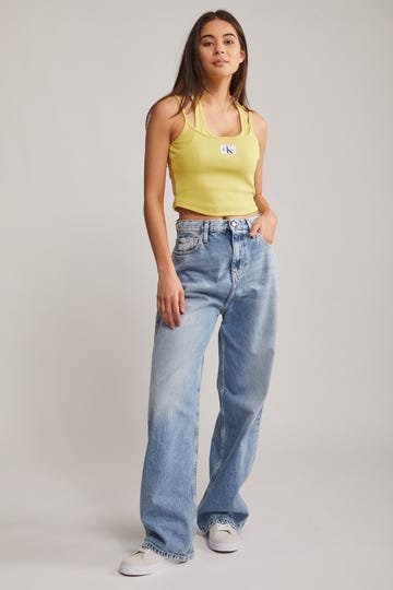 Double Layer Ribbed Tank Top