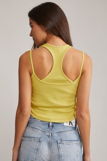 Double Layer Ribbed Tank Top