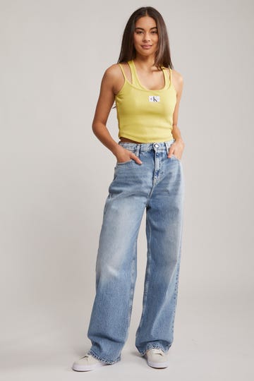 Double Layer Ribbed Tank Top