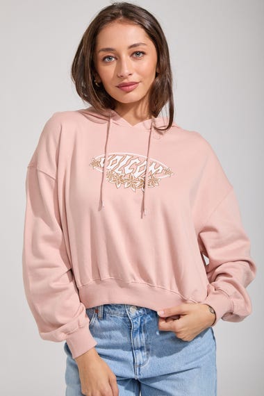 Beach Bum Crop Hoodie