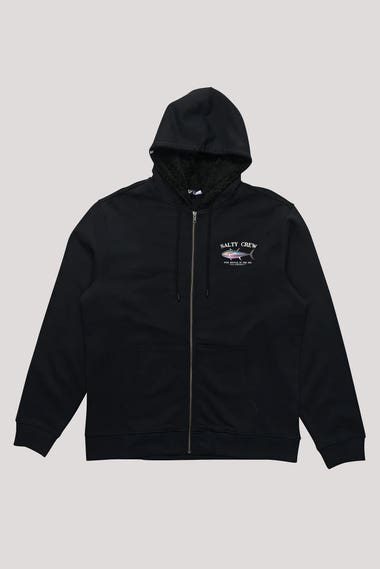 Big Blue Fleece Zip Thru Hoodie