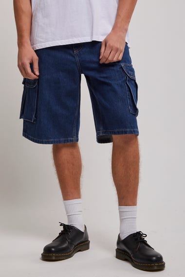 Big Slacker Denim Cargo Shorts