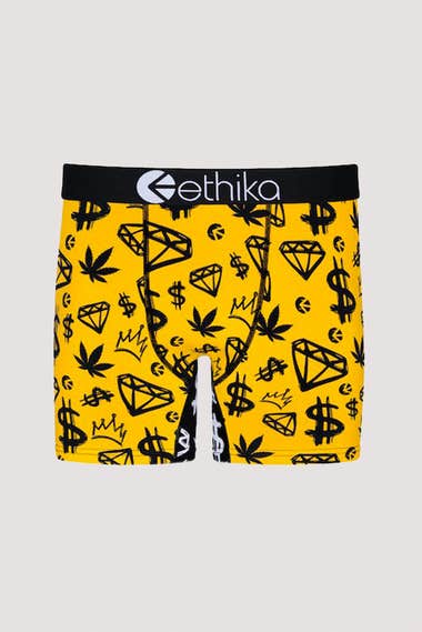 Blk & Yl Mid Underwear