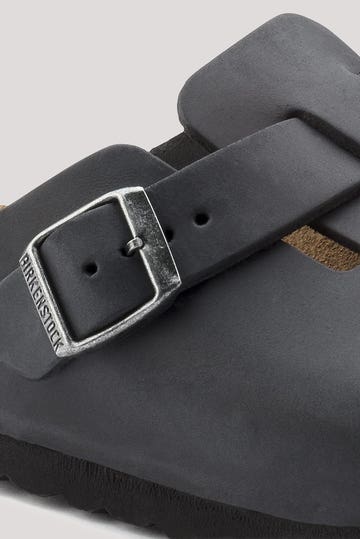 Boston Oiled Leather Clog Shoes - Regular Width
