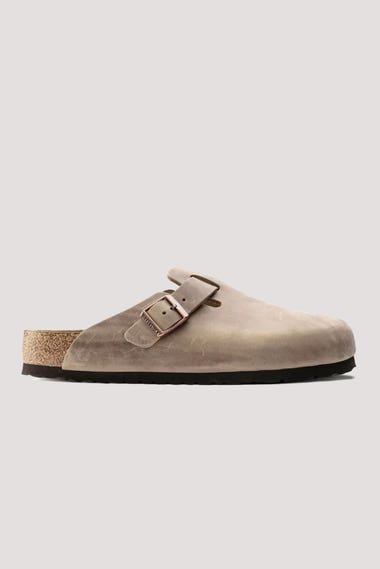 Boston Oiled Leather Clog Shoes - Regular Width