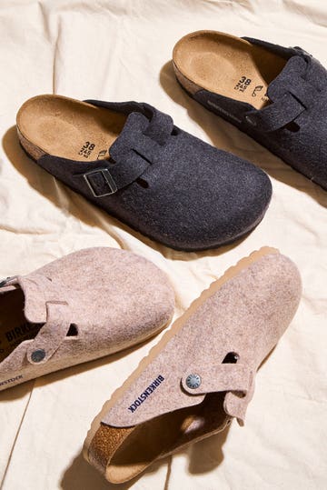 Boston Wool Felt Clog Shoes - Regular Width
