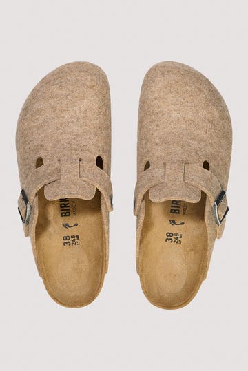 Boston Wool Felt Clog Shoes - Regular Width