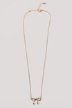 Snake Chain Bow Necklace