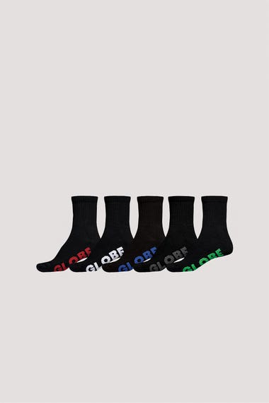 Youth Stealth Crew Socks 5 Pack