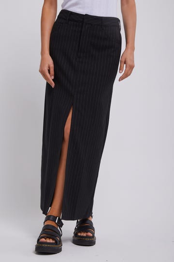 Business Split Maxi Skirt
