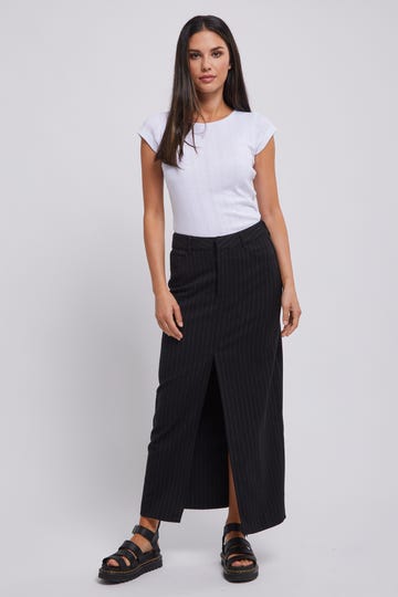 Business Split Maxi Skirt