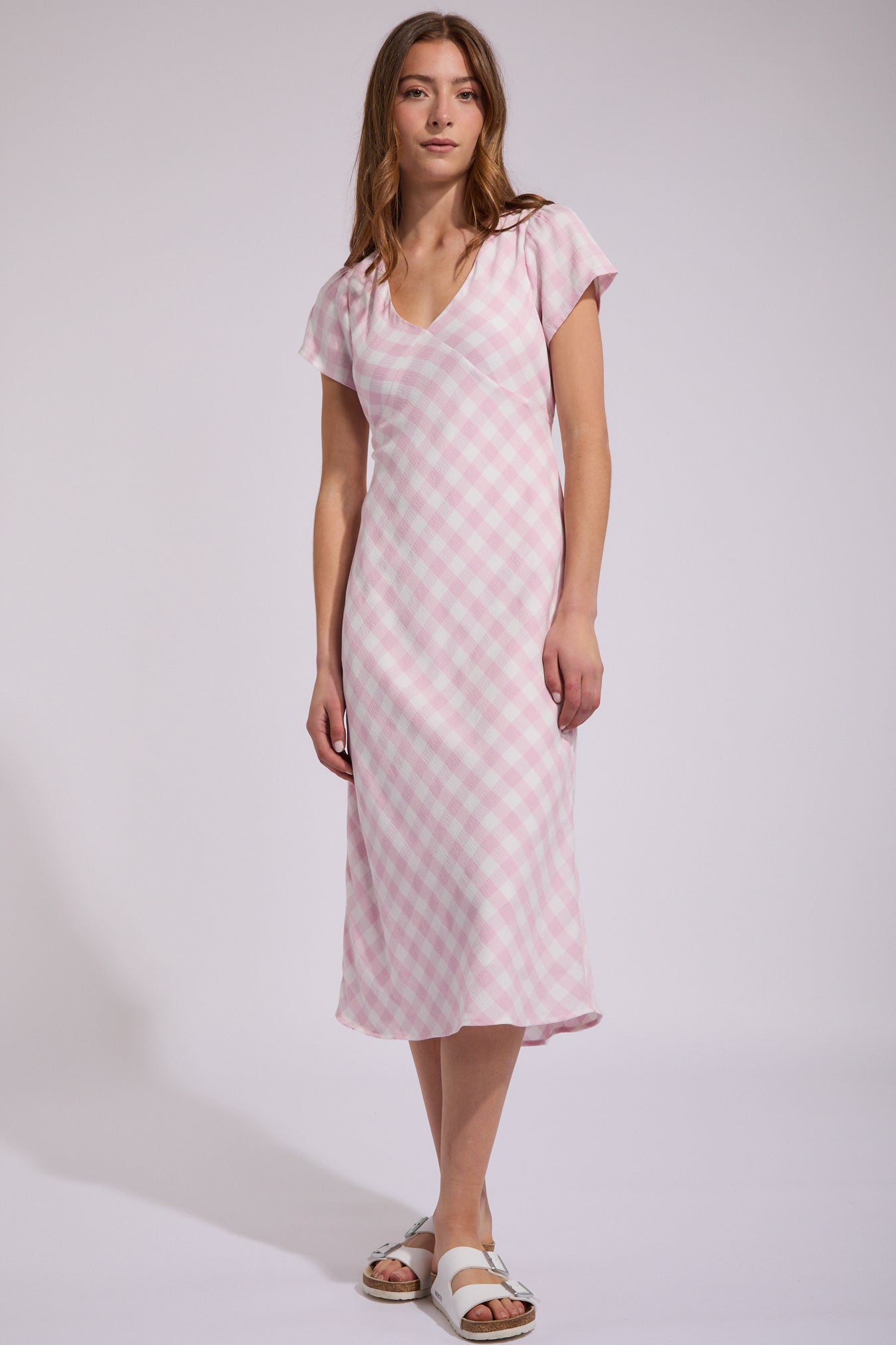Celine - Chic Ruffled Hem Midi Dress for Events main image 1
