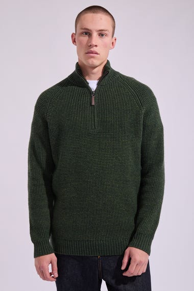 Chalky Island 1/4 Zip Knit Sweatshirt