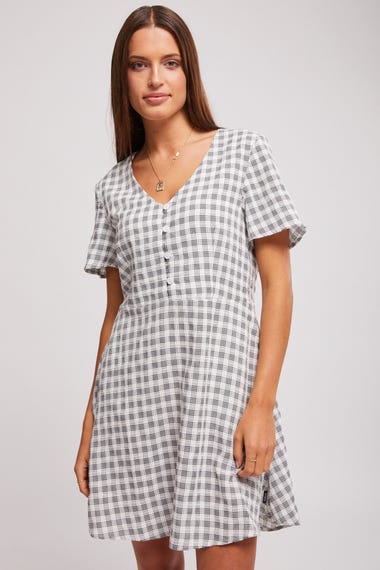 Check Mini Dress