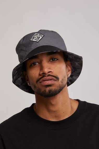 Checkered Hueys Bucket Hat