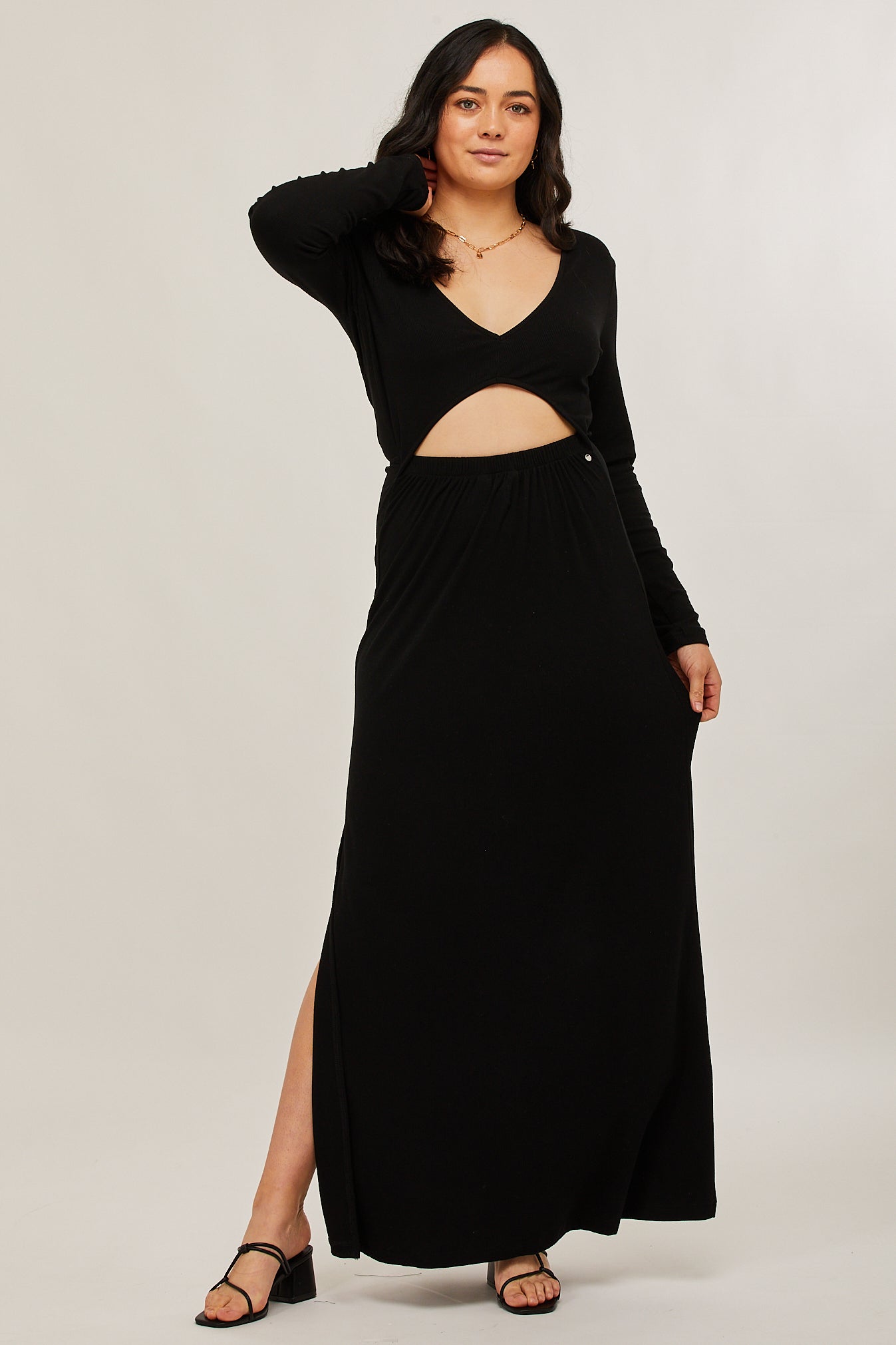 reversible maxi skirt