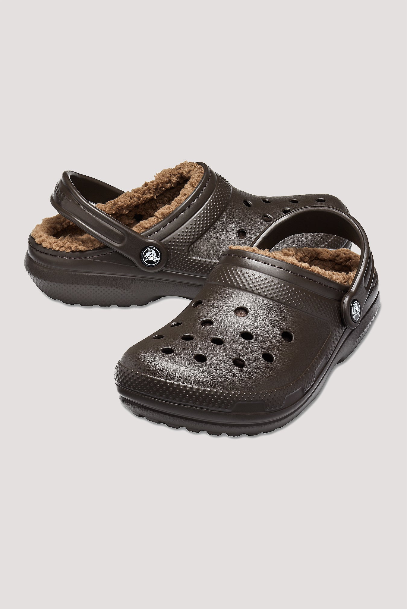 fluffy crocs black