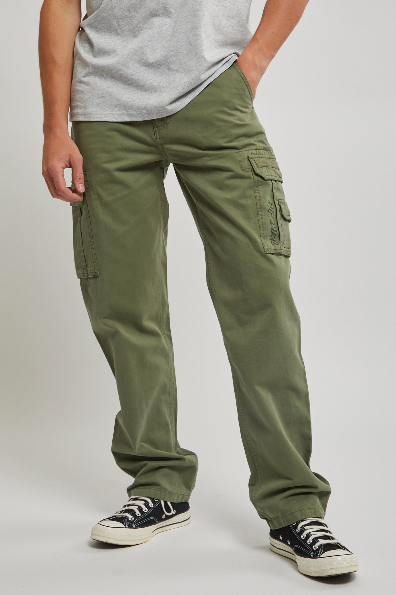 Steezy Tea Green Cargo Pant | Relove