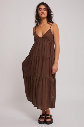 Classic Tiered Midi Dress