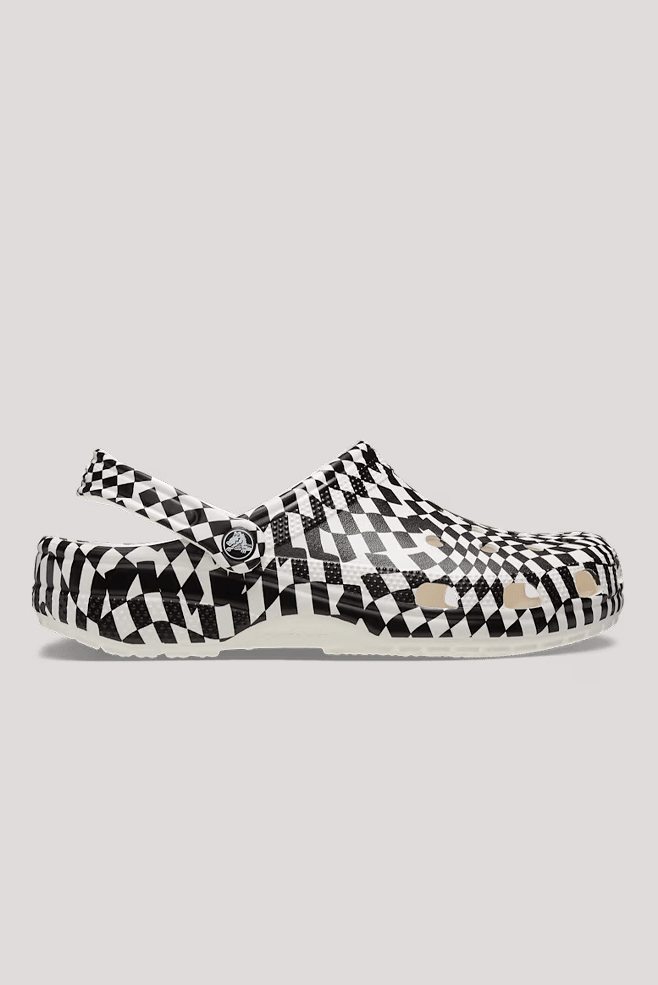 Classic Warped Checker Clog Shoes | North Beach