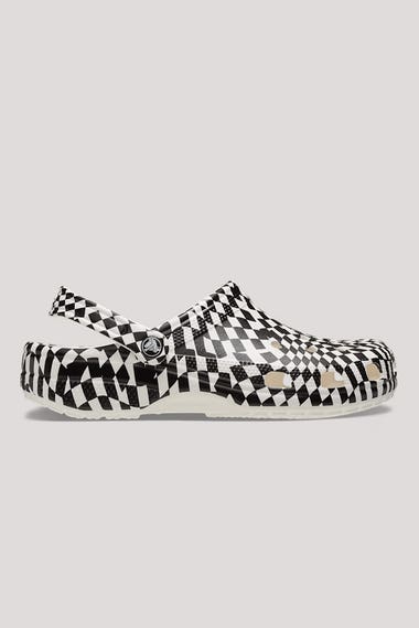 Classic Warped Checker Clog Shoes