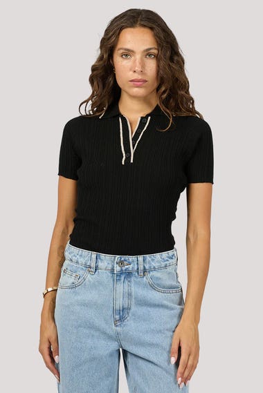 Clover Polo Top