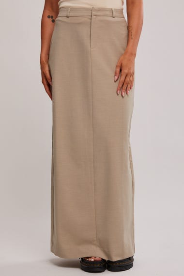Column Suiting Skirt