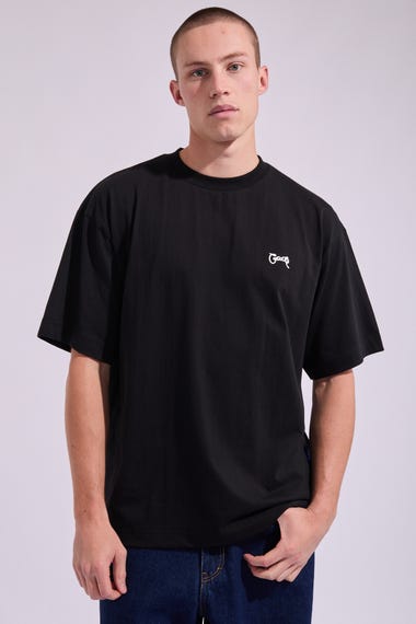 Basic Script Box Fit T Shirt