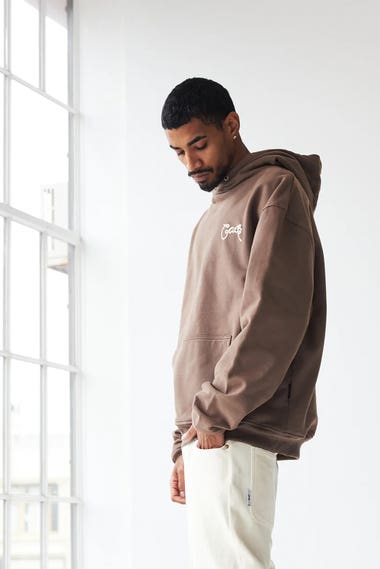 Scripted Box Fit Hoodie