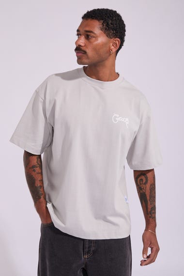 Scripted Box Fit T Shirt